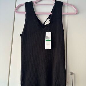 Calvin Klein Black Ribbed Tank Top